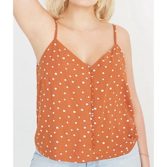 Madewell Tops - NEW MADEWELL Button-Down Cami Top in Inkspot Dots